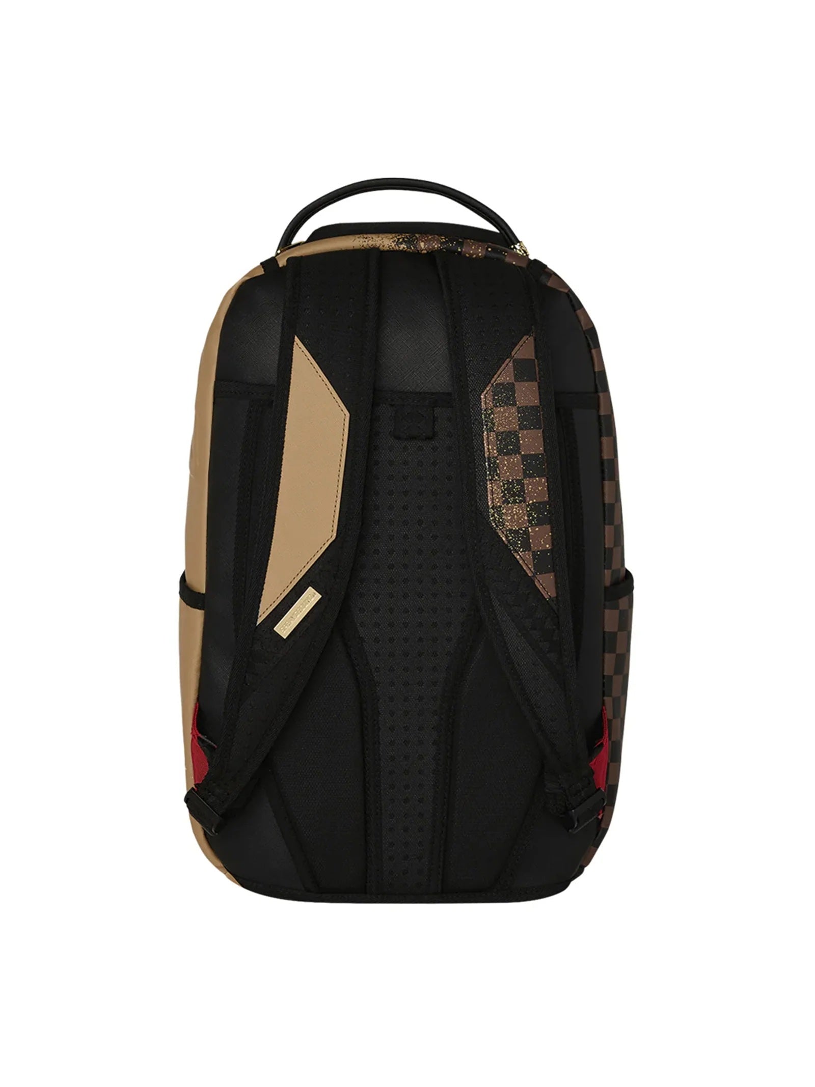 Unisex Midnight Osaka Payload Backpack by Sprayground featuring a sleek black design with bold graphic accents and sturdy straps.