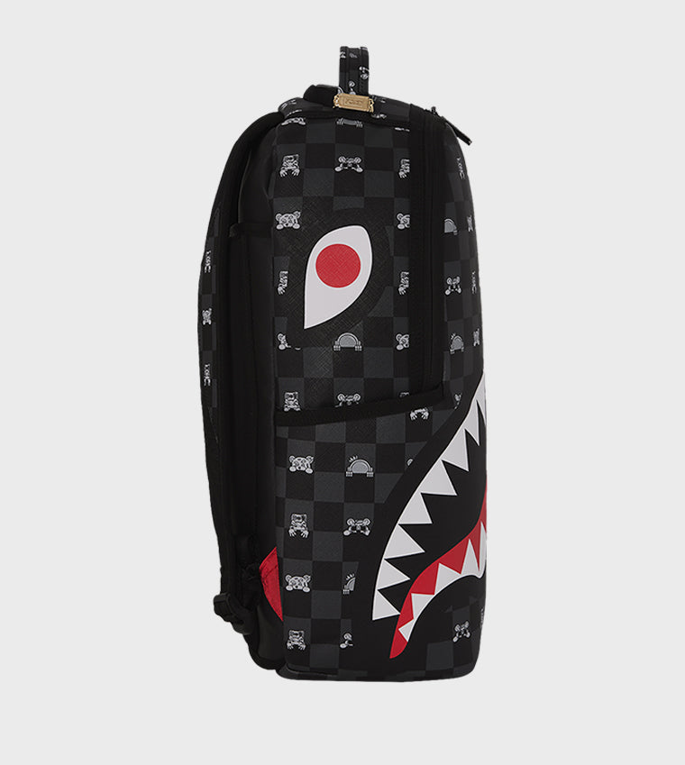 Gray Peeking Character Check Dlxsv Backpack Sprayground - MYLILLY