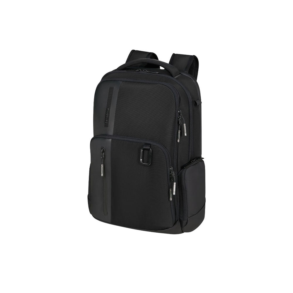 Samsonite Biz2go unisex laptop backpack for 15.6-inch computers, featuring multiple compartments and padded shoulder straps.