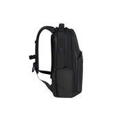 Samsonite Biz2go backpack with 15.6-inch laptop compartment, unisex design, black fabric, featuring multiple pockets and adjustable straps.