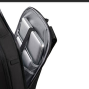 Samsonite Biz2go unisex 15.6-inch laptop backpack with multiple compartments and padded straps for comfortable carrying.