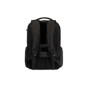 Samsonite Biz2go unisex backpack with 15.6-inch laptop compartment, black nylon material, multiple pockets and adjustable straps.