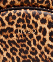 Liu Jo Manhattan women's backpack with sleek black design, adjustable straps, and silver-tone hardware for stylish everyday use.