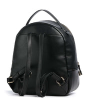 Liu Jo Zaino Manhattan Donna, stylish black backpack with gold accents, made of high-quality leather and featuring a spacious interior.