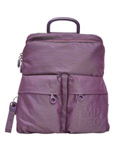 Mandarina Duck Zaino MD20 women's backpack in vibrant mandarin color with adjustable straps and stylish design.