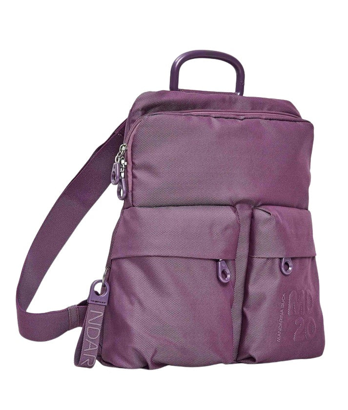 Mandarina Duck Zaino MD20 women's backpack in sleek design with orange mandarin color, perfect for everyday use