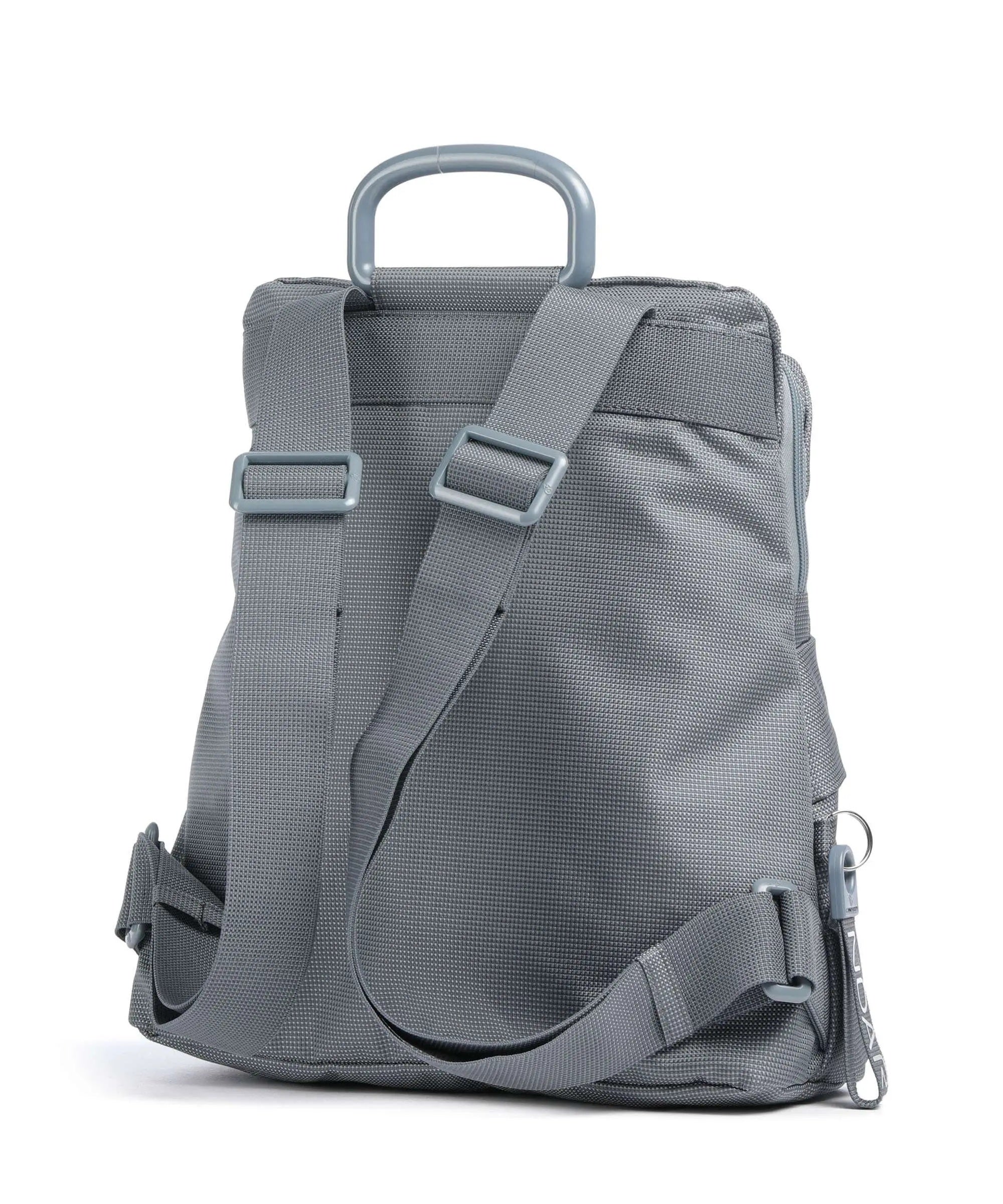 Mandarina Duck Zaino MD20 women's backpack in orange with adjustable straps and logo detail, stylish accessories for women.