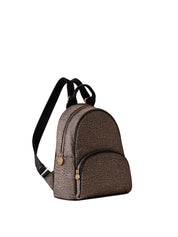 Medium Borbonese Eco Line backpack for women, stylish and functional with sleek design, durable material, and brand logo visible.