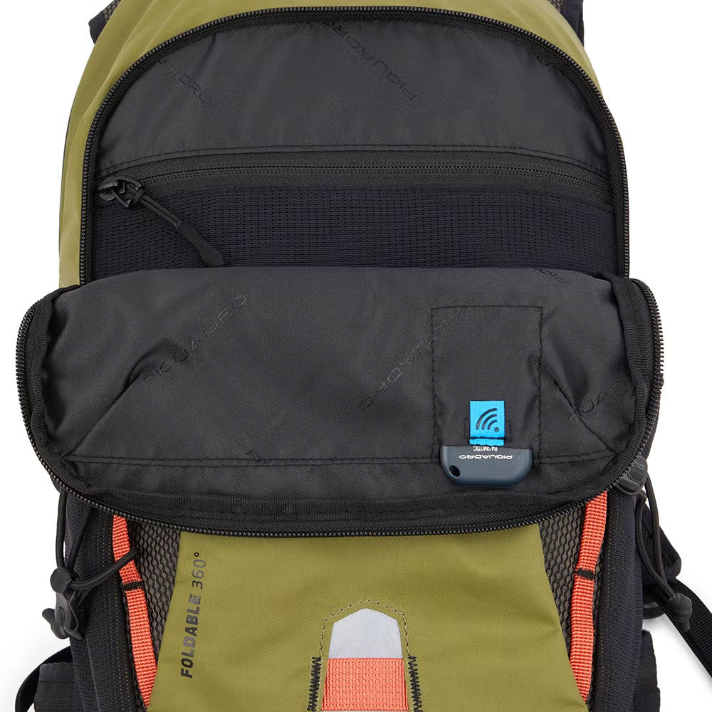 Zaino pieghevole porta pc in tessuto riciclato Foldable Piquadro - MYLILLY