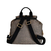 Borbonese Zaino Poche Donna, stylish women's backpack with sleek design and multiple compartments.