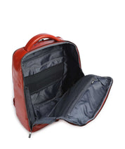 Piquadro unisex 15.6-inch laptop backpack with padded compartments and sleek black design, suitable for work or travel.
