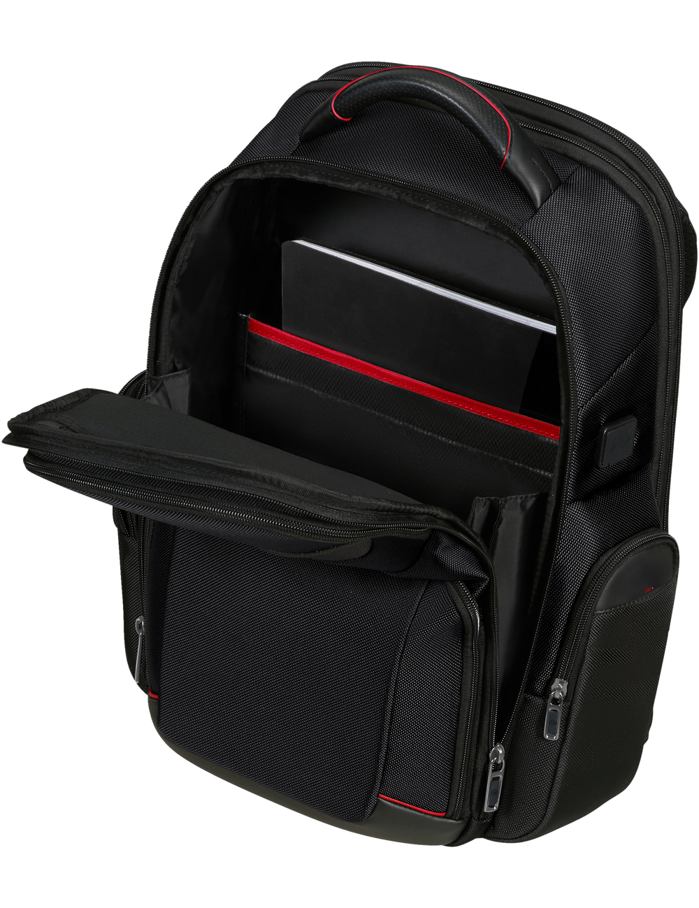 Samsonite Zaino Pro-Dlx 6 unisex expandable 15.6-inch backpack with multiple compartments and padded shoulder straps.