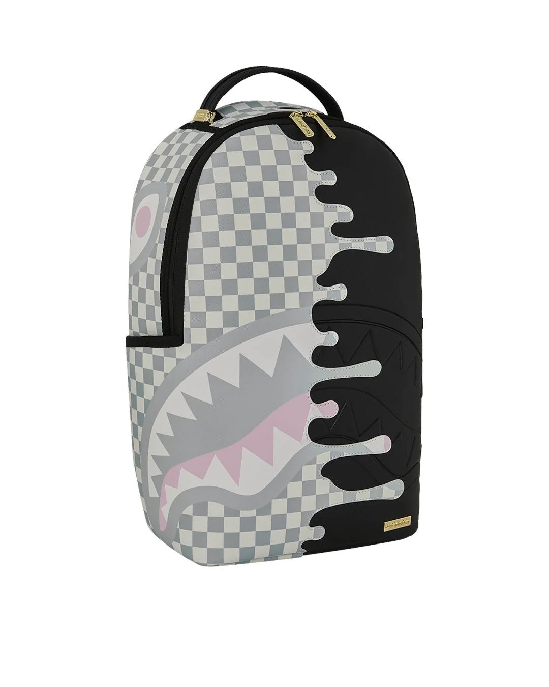 Cream Check Unfinished Shark Dlxsv Backpack Sprayground - MYLILLY