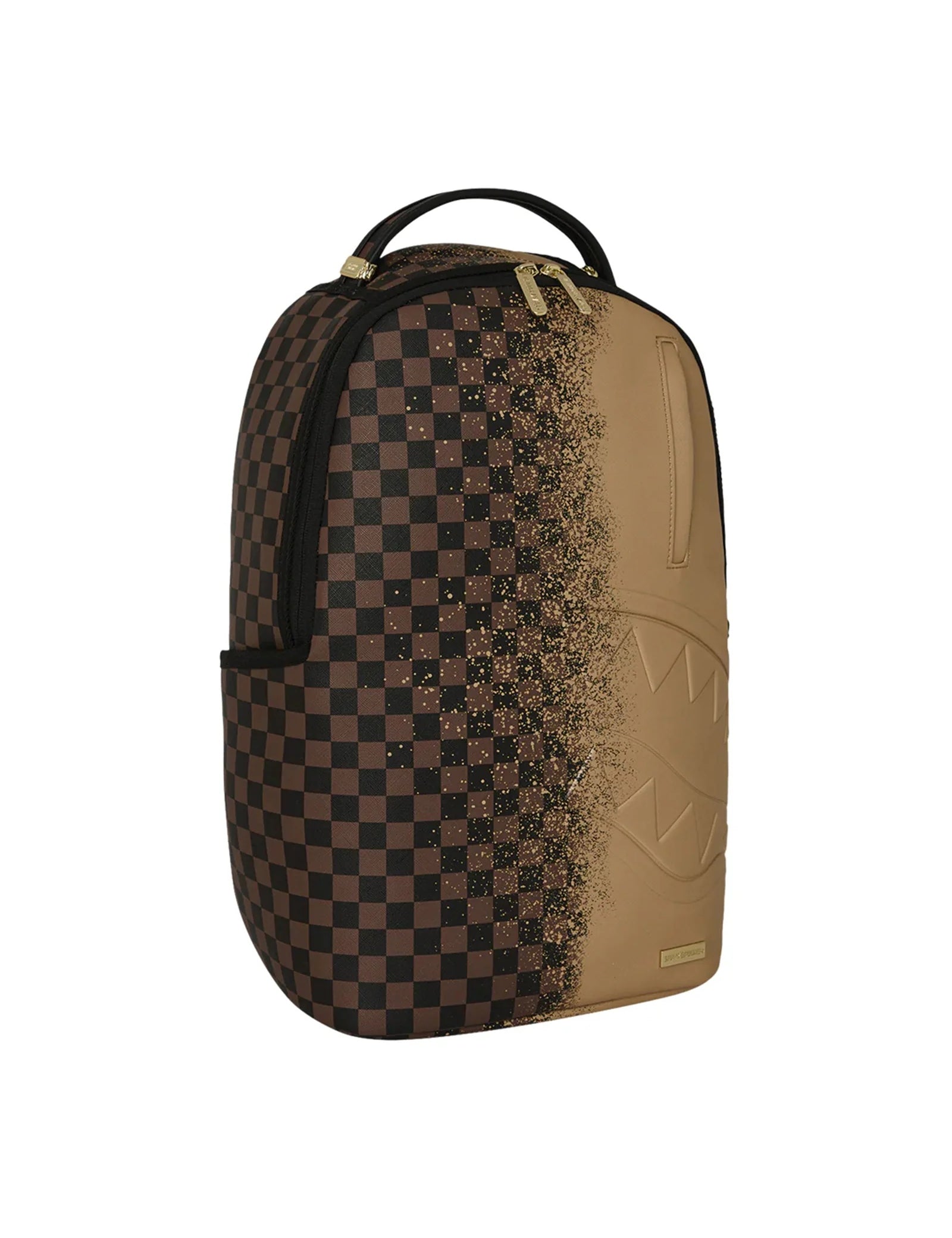 Unisex Midnight Osaka Payload Backpack by Sprayground, featuring dark color with bold graphic design and multiple compartments.