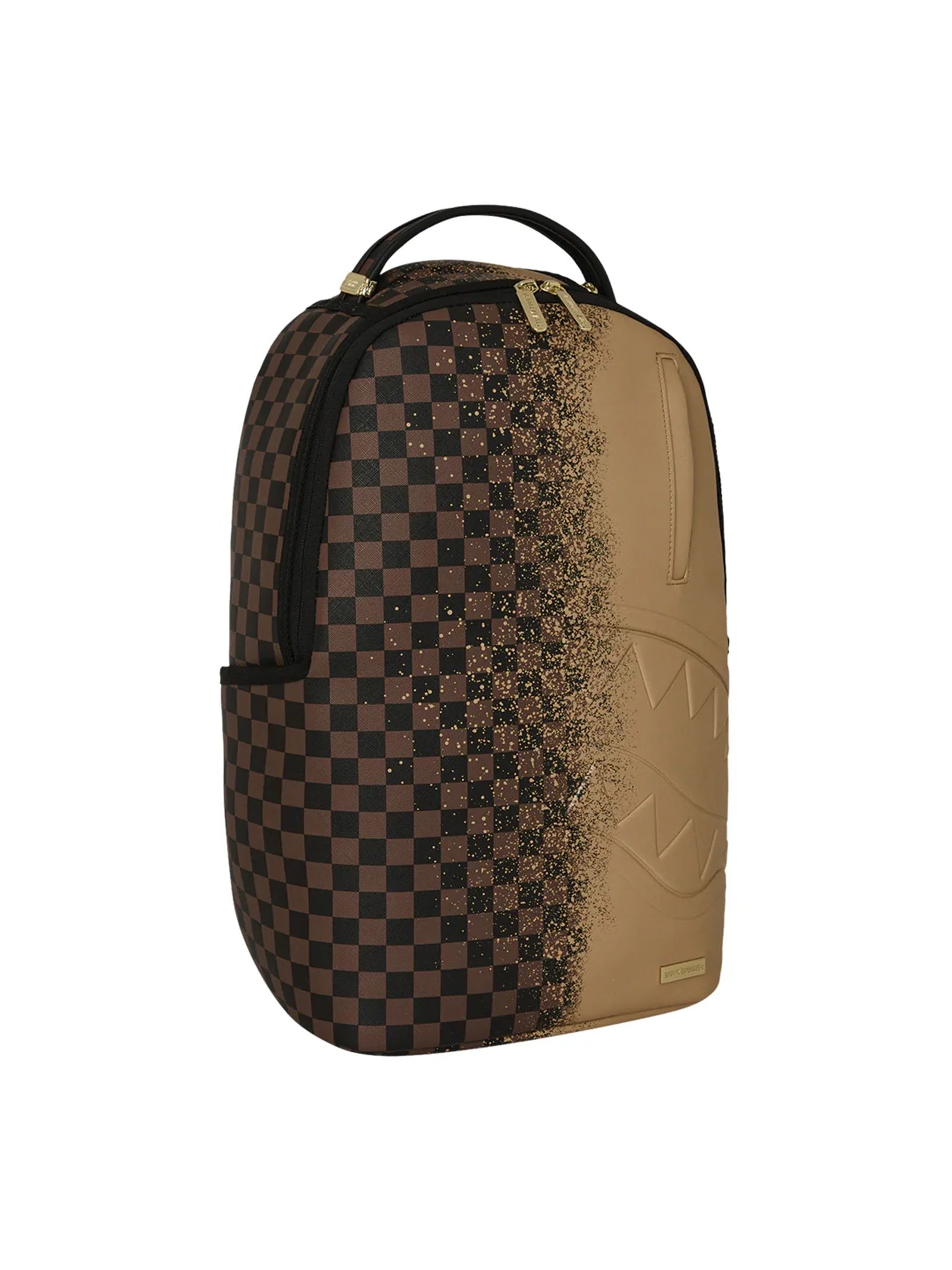 Unisex Midnight Osaka Payload Backpack by Sprayground, featuring dark color with bold graphic design and multiple compartments.