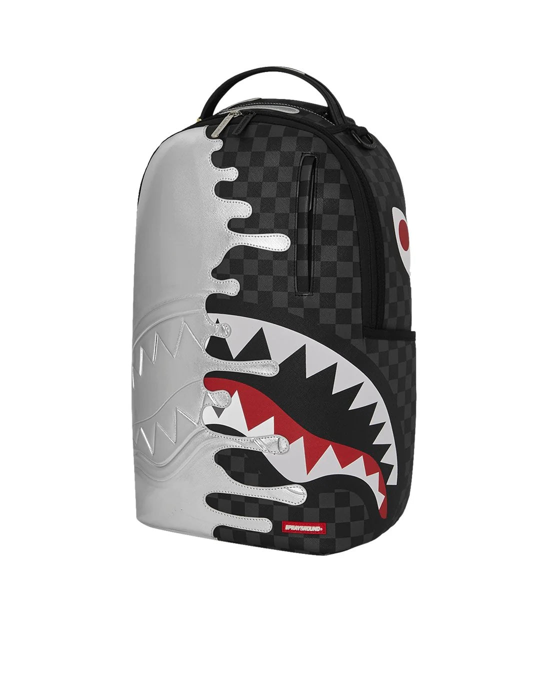 Silver Side Drip Black Check Dlxsv Backpack Sprayground - MYLILLY