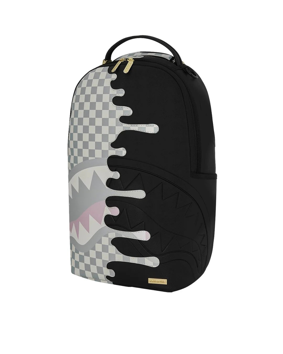 Cream Check Unfinished Shark Dlxsv Backpack Sprayground - MYLILLY