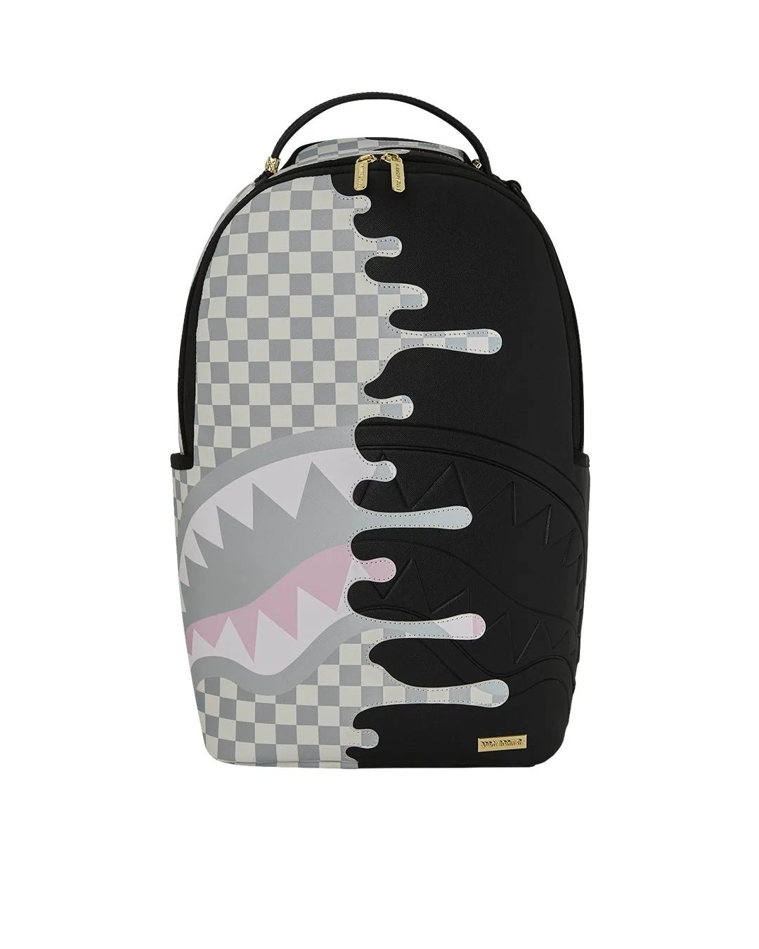 Cream Check Unfinished Shark Dlxsv Backpack Sprayground - MYLILLY