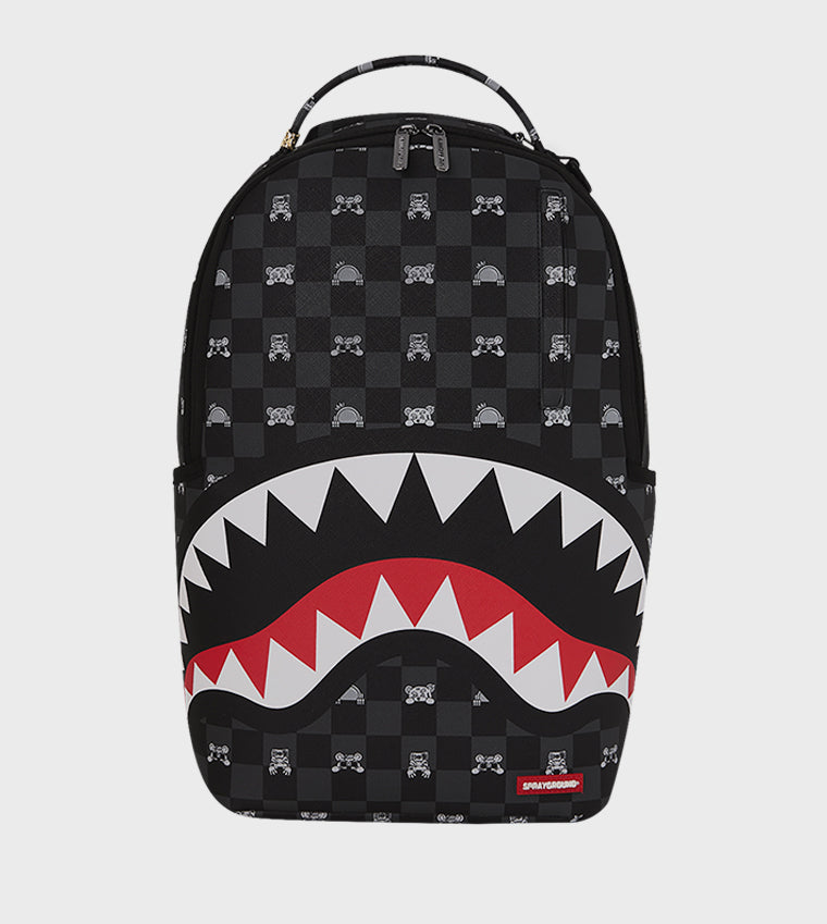 Gray Peeking Character Check Dlxsv Backpack Sprayground - MYLILLY