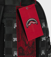 Gray Peeking Character Check Savage Backpack Sprayground - MYLILLY