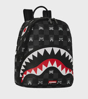 Gray Peeking Character Check Savage Backpack Sprayground - MYLILLY